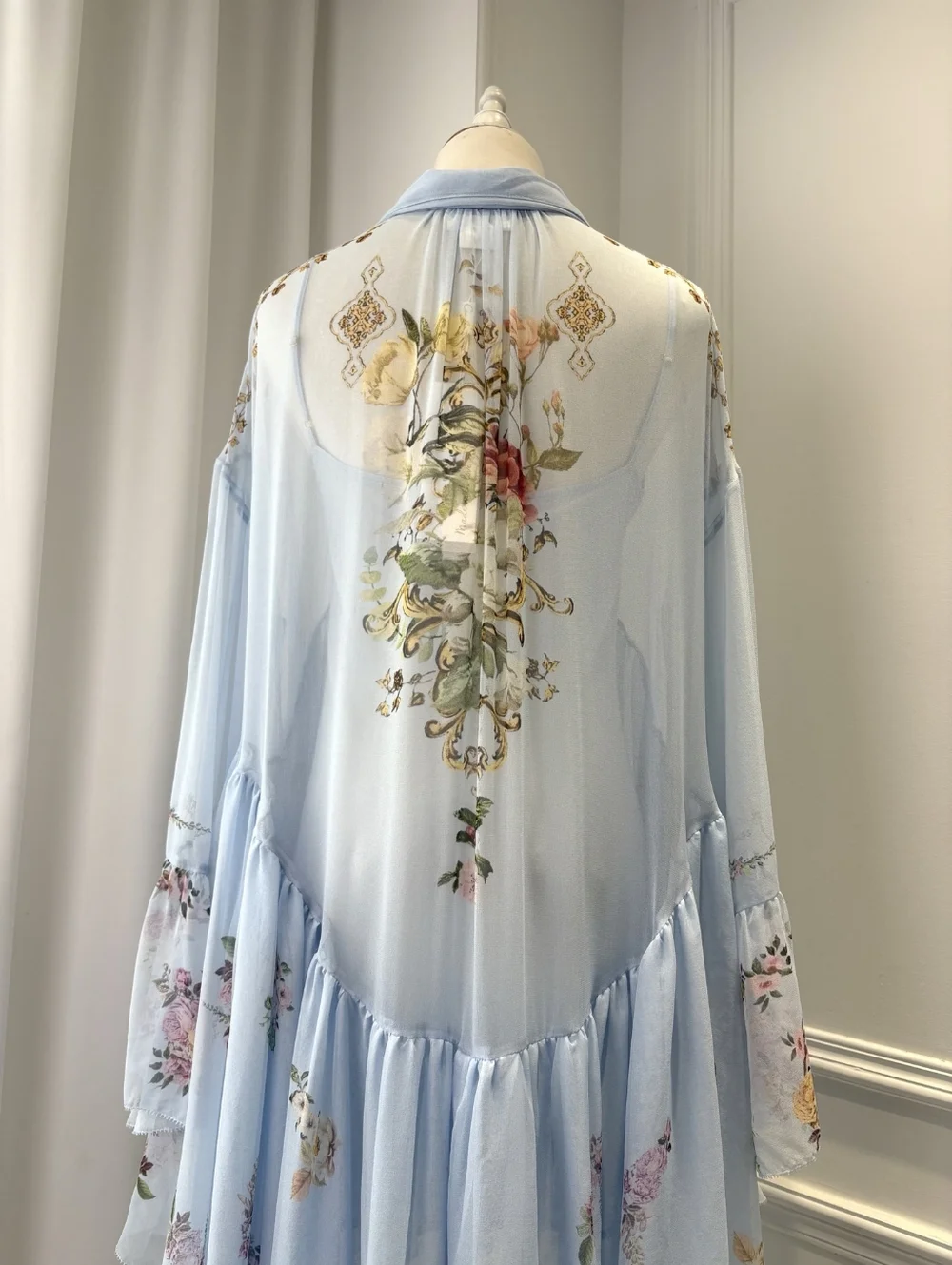 Camilla ruffle high low dress with long sleeve - Picture 11 of 15